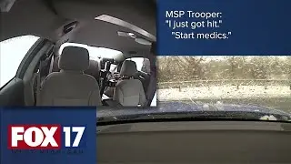 MSP Cruiser hit on I-94