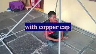 PVC pipe pyramid for meditation 