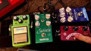4 Distortion Pedals on Bass: Distortron, Pantheon, Euphoria, Sonic Distortion