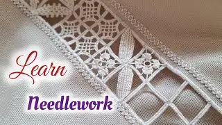 Hand embroidery 🪡  : Beautiful needlework tutorial step by step for beginners ✨️