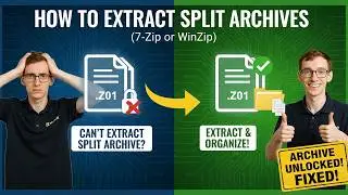 How to Extract Split Archives (7-Zip or WinZip)