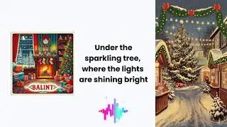 BaIint - Under the Sparkling Tree (Lyric Video) 100% AI 🎶 Christmas Pop #aimusic