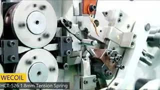 HCT-526 5 axis CNC spring coiling machine make extension spring