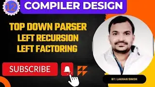 TOP Down parser | Left Recursion | Left factoring | LL(0) Grammar concept