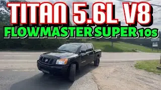 2011 Nissan Titan 5.6L V8 TRUE DUAL EXHAUST w/ FLOWMASTER SUPER 10!