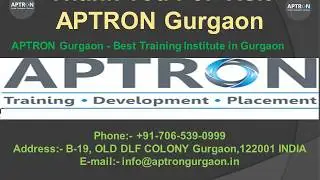 PLC SCADA 6 Months 6 Weeks Industrial Training  -  APTRON Gurgaon