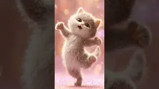 cute dancing kitten | Funny Cartoon Cat Video 🥰🍼 #catvideos #cat #cartoon #dudidudidam