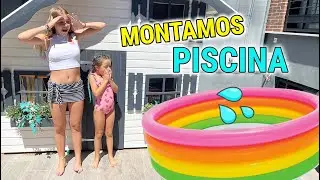 MONTAMOS UNA PISCINA EN MI CASITA DE MADERA Y NOS BA&Ntilde;AMOS POR PRIMERA VEZ / Daniela DivertiGuay