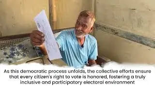 Glimpses of the ongoing home voting process for the third phase.