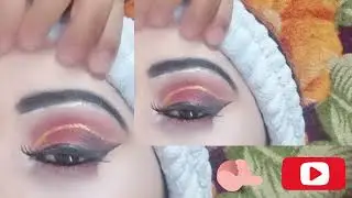 The Ultimate Maroon & Gold Glam |golden eye makeup kaise karen 💄
