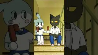 White rabbit😚 and black cat naughty sweet scene🥰 Search&middot;Animation of a white rabbit and a black😁