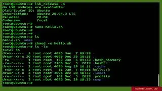 How To Write Hello, World!  Bash Shell Script