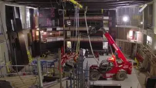 Bridge Theatre construction time-lapse