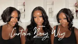CURTAIN BANGS  GLUELESS HD WIG😍😍😍 FROM SUBELLA HAIR