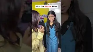 That One Psycho Sister 😁 #viralshort #comedy #sister #viralshort