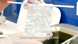 Ultrasonic Cleaner Foil Test