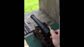 Firing my 'Old Ironside' .69 Ships Cannon.