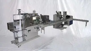Fully automatic disposable plastic spoon fork knife flow wrapping machinery Reciprocating wrapper