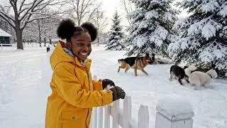Twinkle’s Snowy Dog Park Adventure ❄️🐶✨