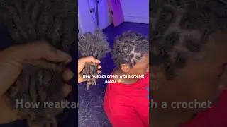 How reattach dreads with a crochet needle 😳😳❤️