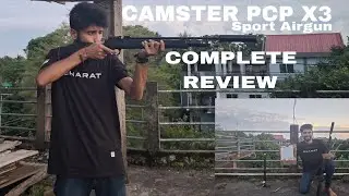 CAMSTAR PCP X3 COMPLETE REVIEW #airgun #airsoftgun #shootinggames #pcpairgun #madeinindia #target