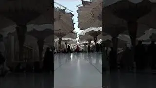 Amazing, Payung Raksasa Masjid Nabawi Terbuka