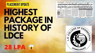 Highest Package in L D College 28 LPA in Microsoft