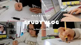 STUDY VLOG NA QUARENTENA | AULAS ONLINE?