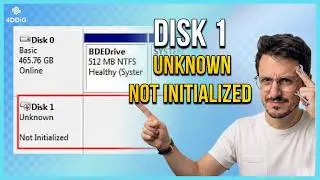 How to Fix Disk 1 Unknown Not Initialized | Unallocated Disk Error in Windows 11/10/8/7