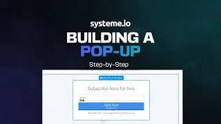 How To Build a Pop-Up in [Systeme io] FREE Course