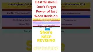 SSC JE Admit Card 2024 out | Official  Update SSC Aspirants | General Awareness Revision #shorts