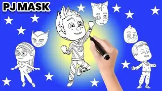 Draw PJ Masks Masks | Catboy, Owlette & Gekko Step-by-Step Cartoon Drawing for Kids 🎨🦸&zwj;♂️