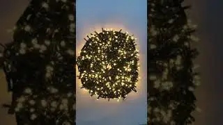 Catena luminosa albero di Natale Oro, Luci di Natale da esterno interno