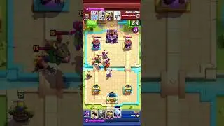Playing ranked in clash Royale and both of us take the tower in overtime at the SAME TIME! #gaming