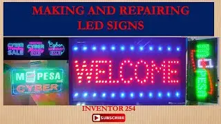 HOW TO REPAIR LED LIGHTS AND SIGNS  @Inventor 254 #led #signboard