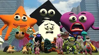 SURVIVING NEW SAVE THE SHAPES 2 VS POPPY PLAYTIME MONSTERS In Garry's Mod!