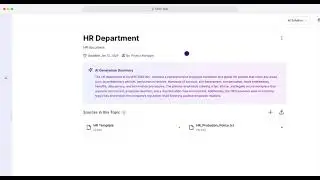 Oten Wiki Demo: Build an Enterprise AI Knowledge Base for Internal Docs