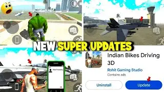 💥Indian Bikes Driving 3d New✨ Update|New Hulk🧟&zwj;♂️ Power And New Jet ✈️Plane|Gaming Warrior💥