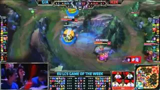 GIA vs H2K EU LCS Championship series Summer Split 2015 W8D1 Giants Gaming vs H2K game Highlights