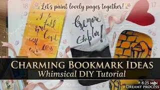 Bookmark Painting Ideas | Asthetic and Beautiful Paintings | Step by Step Tutorial | Easy and Simple