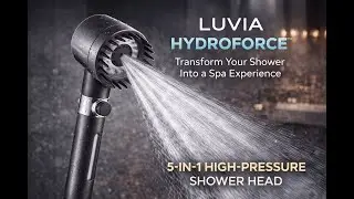LUVIA Hydroforce&trade; &ndash; Transform Your Shower Into a Spa Experience | 5-in-1 High-Pressure Shower Head