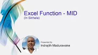 Excel Function - MID