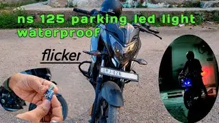 Pulsar ns 125 parking light installation | led light with flicker |