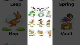 Improve your Spoken English with action verbs.Small words, big difference in fluency! 📚💬#shorts #esl