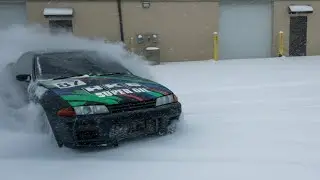 GTR Drifring in a US Snow Storm 