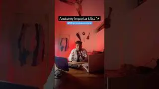 Anatomy Important Topic List 🔥 | MBBS 1st Year | #mbbsexam #firstyearmbbs #neet #medico