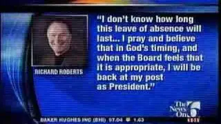 ORU LAWSUIT President Roberts Steps Down