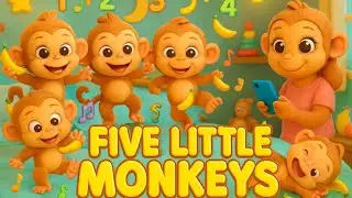 Color Song! | Five Little Monkeys Jumping On The Bed | Melly Nursery Rhymes & Kids Songs