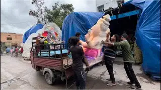 Dhoolpet Ganesh Idols Lifting with hands | Dhoolpet Ganesh Making 2022 | Dhoolpet Ganesh Idols