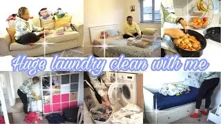 HUGE LAUNDRY MOTIVATION | 2022 CLEAN WITH ME |  CLEANING MOTIVATION